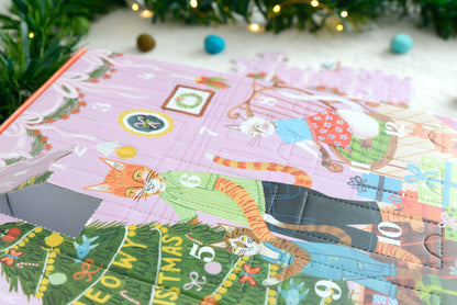 Meowy Christmas 12 Days of Puzzles 500 Piece Countdown