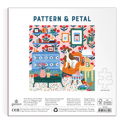 Pattern & Petal 500 Piece Jigsaw Puzzle