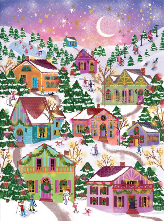 Joy Laforme Snowcap Village 1000 Piece Jigsaw Puzzle