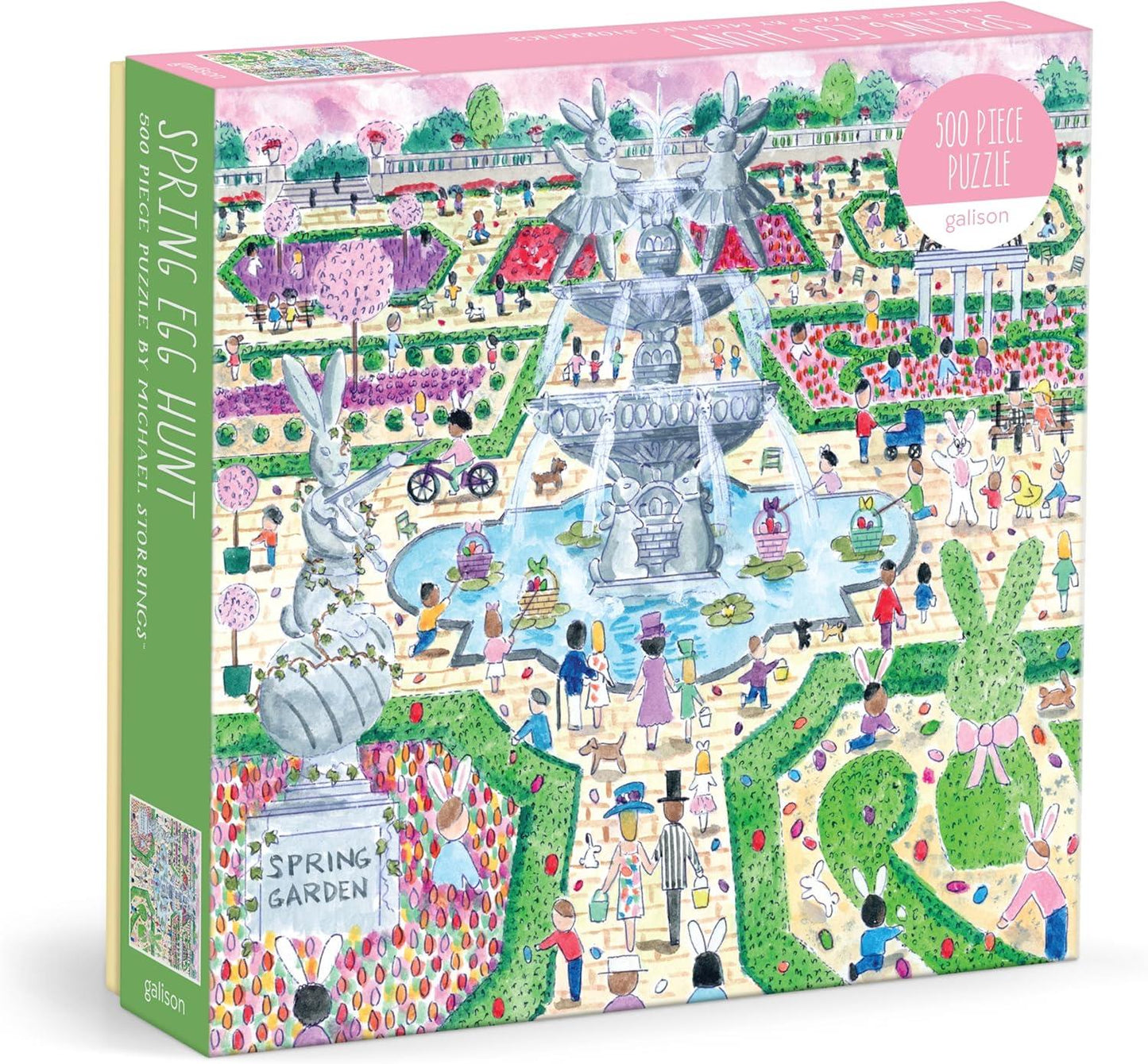 Spring Egg Hunt  500 Piece Michael Storrings Jigsaw Puzzle