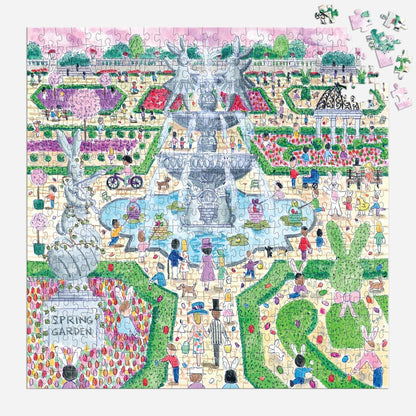 Spring Egg Hunt  500 Piece Michael Storrings Jigsaw Puzzle