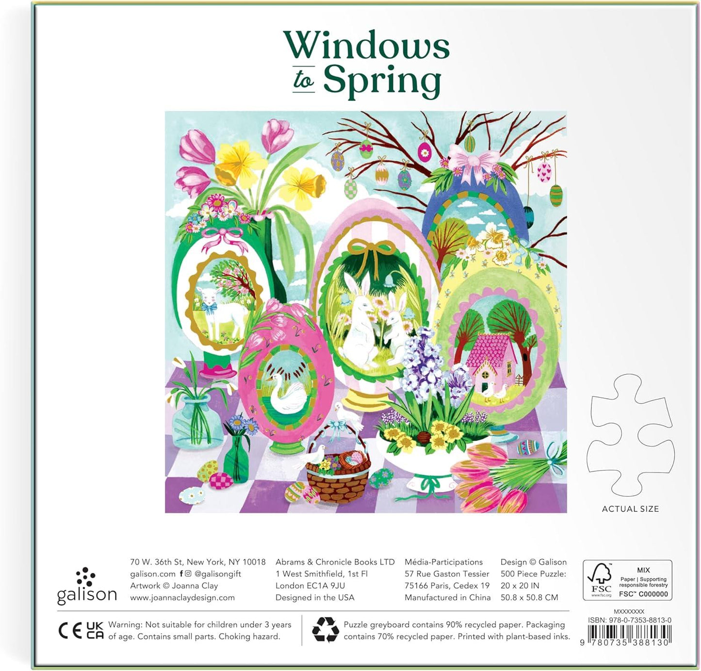 Windows to Spring 500 Piece Jigsaw Puzzle