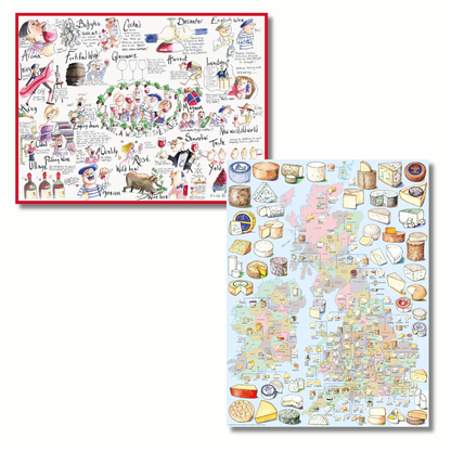 The Perfect Pair: Wine & Cheese Jigsaw Puzzle Bundle