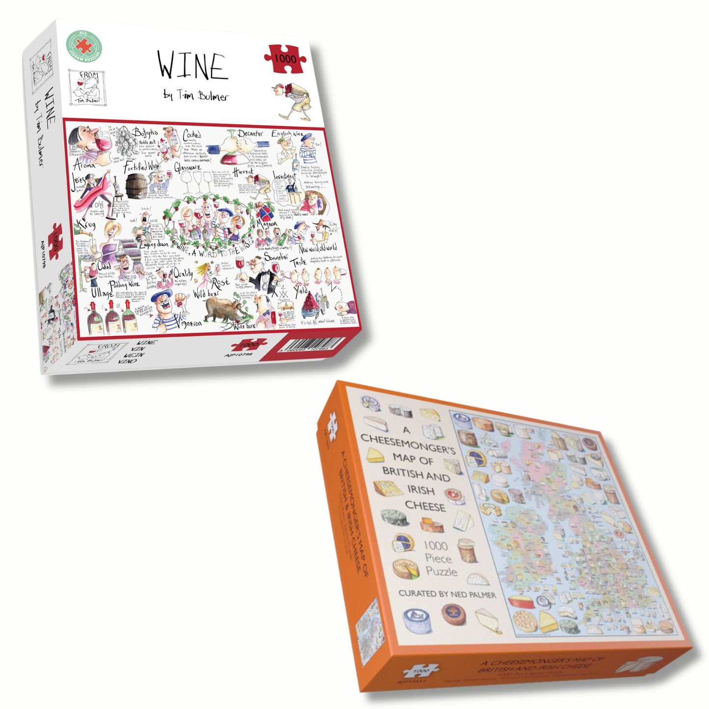 The Perfect Pair: Wine & Cheese Jigsaw Puzzle Bundle