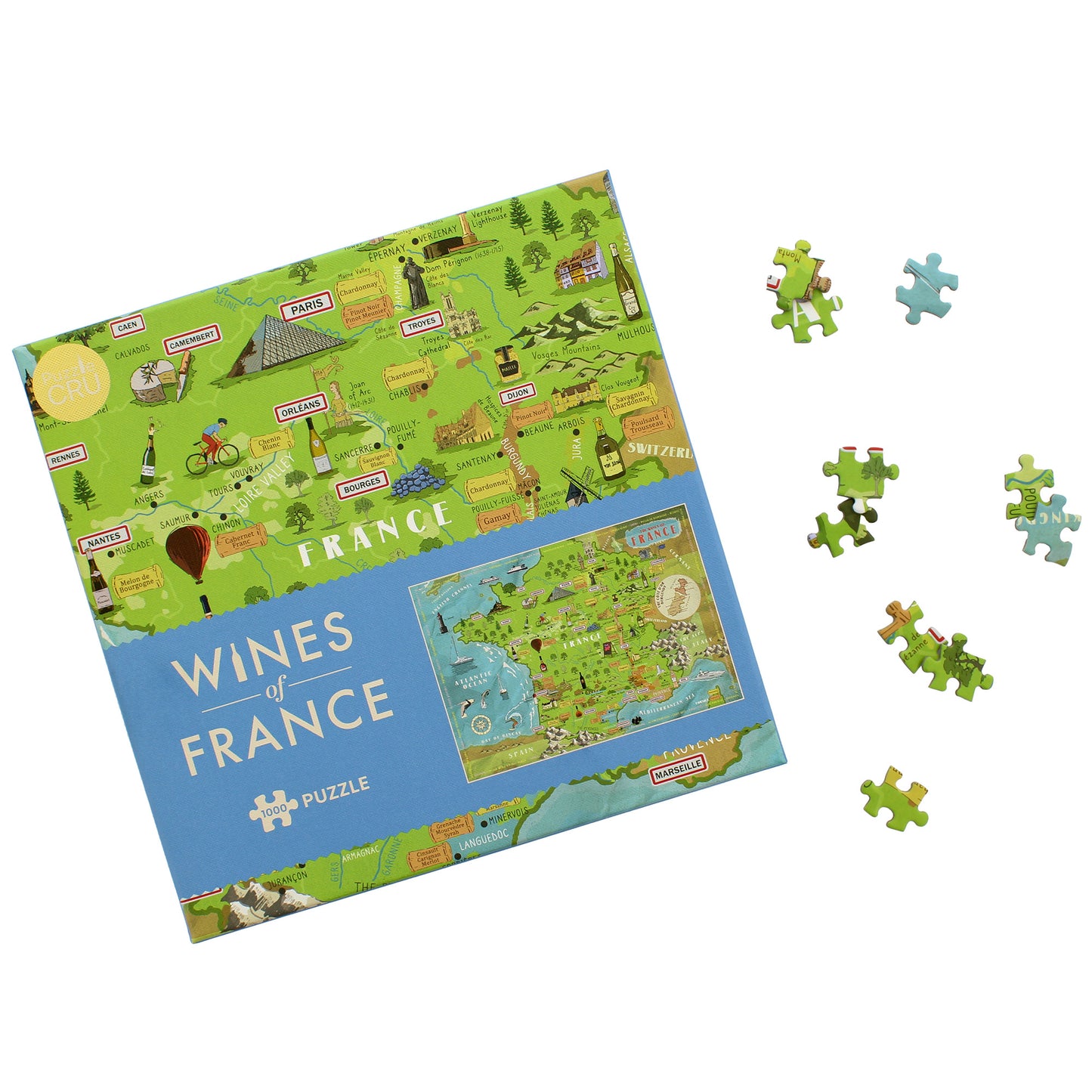 Wines of France 1000 Piece Puzzle