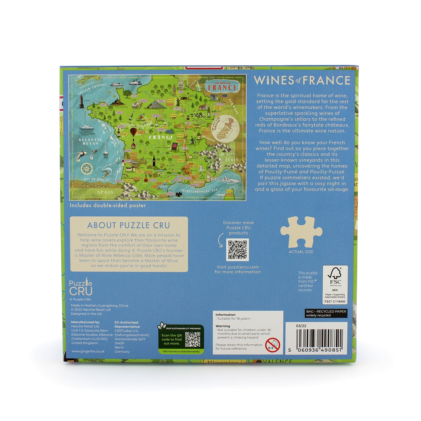 Wines of France 1000 Piece Puzzle