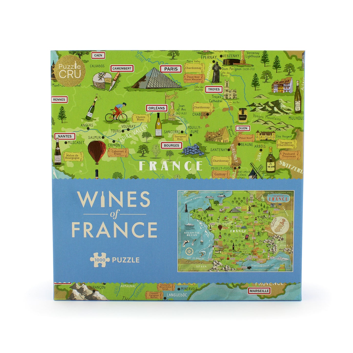 Wines of France 1000 Piece Puzzle
