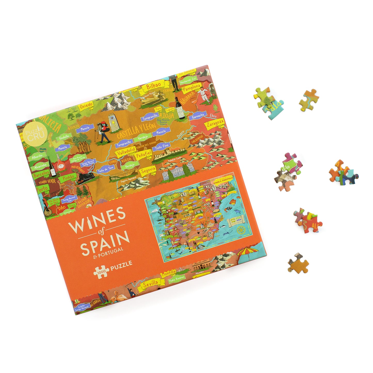 Wines of Spain and Portugal 1000 Piece Puzzle