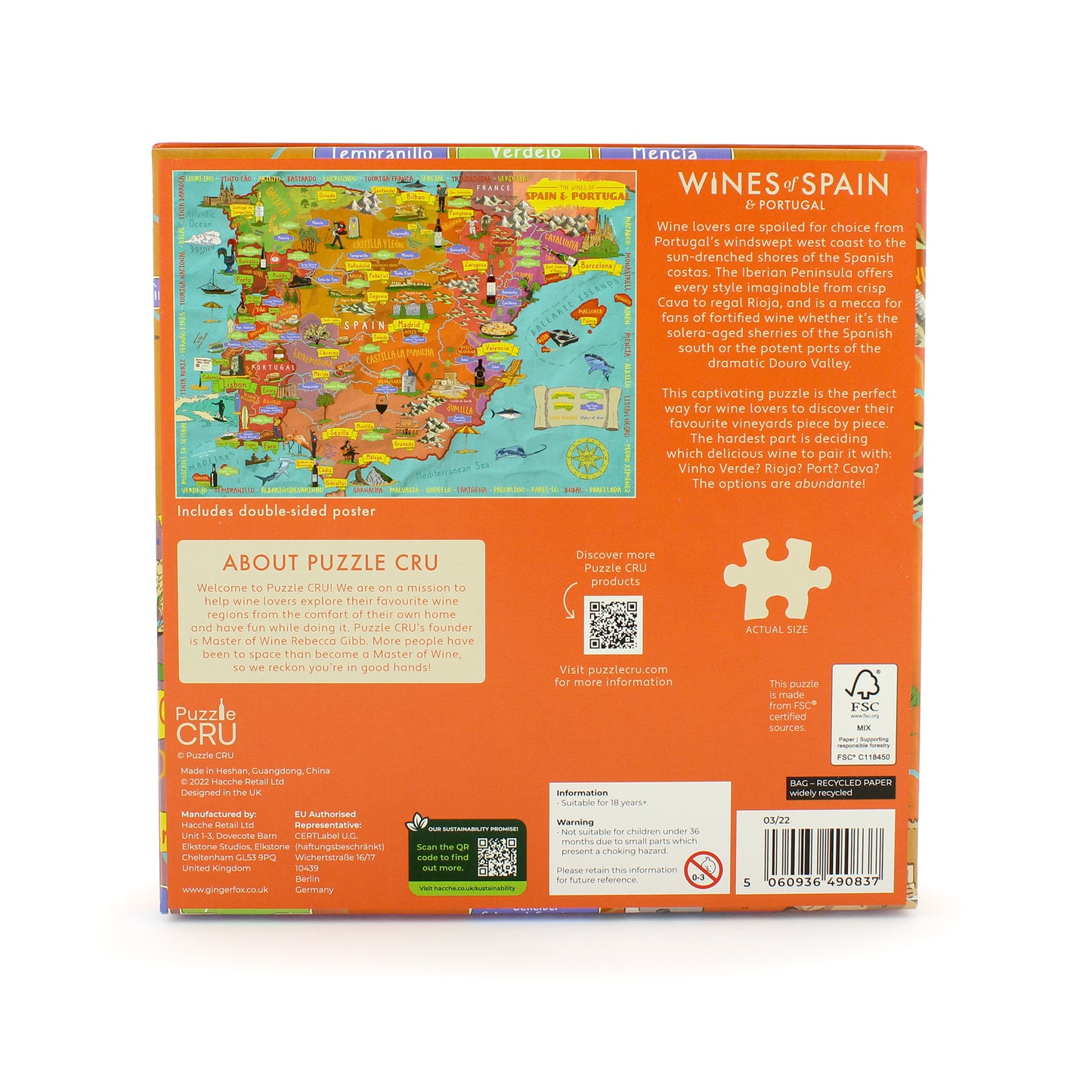 Wines of Spain and Portugal 1000 Piece Puzzle